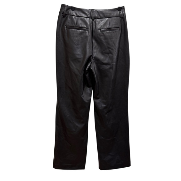 Calvin Klein Faux Leather Pants Black Size 4 - Picture 2 of 11